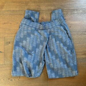 Prana Gray and Blue Leggings